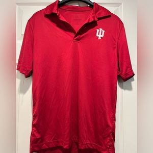 Men’s red IU polo